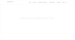 Desktop Screenshot of goldeneyeclinic.com